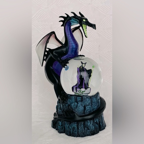 Disney Store Disney Villains Maleficent Dragon Musical Snow Globe - Picture 13 of 13